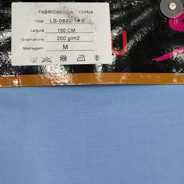 Tecido Alfaiataria Luis Twill Azul Bebe | Gramatura 200g/m² - Image 3