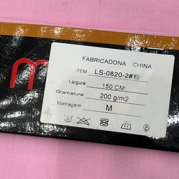 Tecido Alfaiataria Luis Twill Rosa Bebe | Gramatura 200g/m² - Image 3