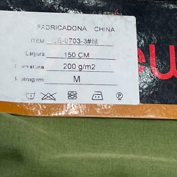 Tecido Alfaiataria Luis Twill Verde Menta Gramatura 200g/m² - Image 3
