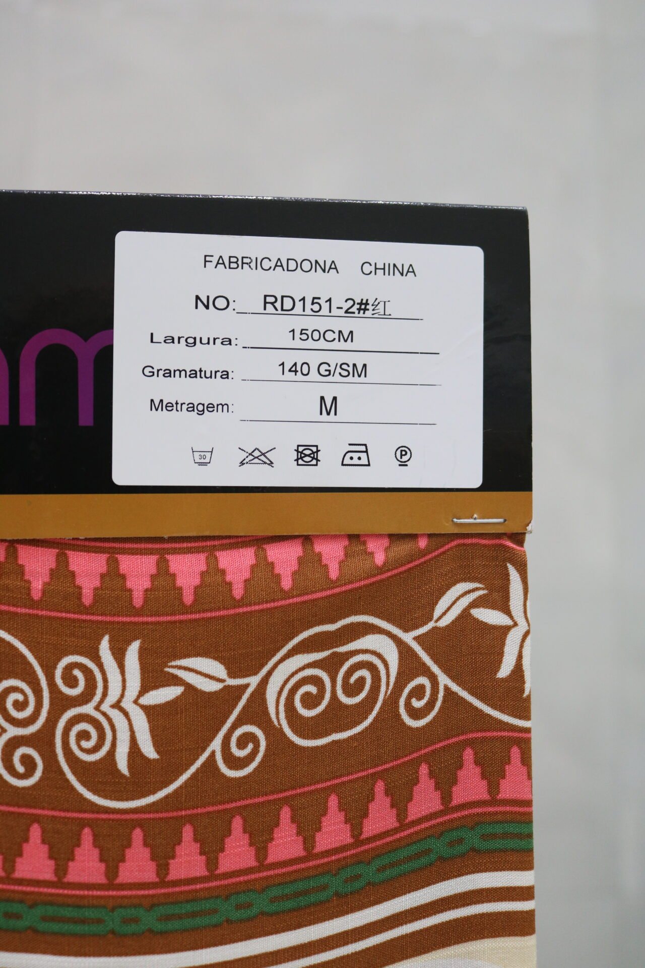 Tecido Viscolinho Estampado 140g/m² REF: RD151-2# - Imagem 3