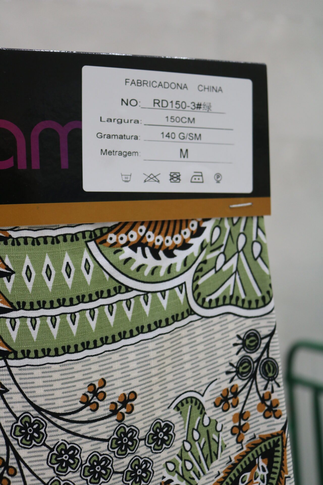 Tecido Viscolinho Estampado 140g/m² REF: RD150-3# - Imagem 2